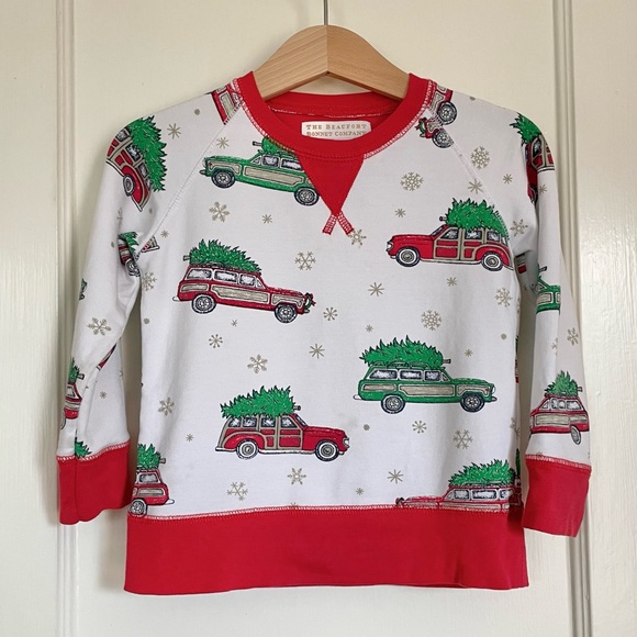 The Beaufort Bonnet Company Other - Beaufort Bonnet crewneck sweatshirt holiday Christmas woody 18-24m TBBC